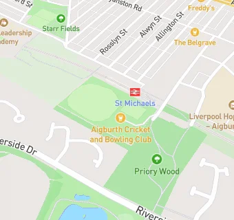 map for Aigburth Cricket Club