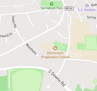 map for Altrincham Preparatory School