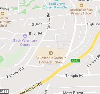 map for St Joseph's Catholic Primary School, Birkenhead