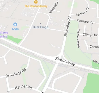 map for St Andrew's Methodist Church