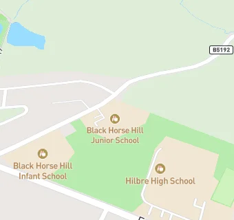 map for Black Horse Hill Infant School