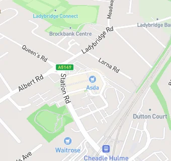 map for Asda Supermarket