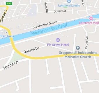 map for Warrington Fir Grove Hotel