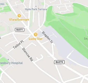 map for Sheffield Castle Salvation Army