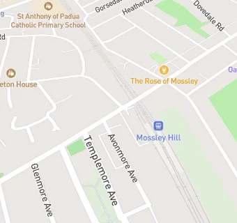 map for Rose Lane Dental Practice