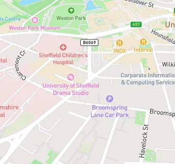 map for Burrito Picante (Sheffield) Ltd