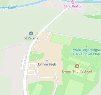 map for Lymm High School