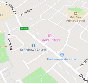 map for Players Dramatic Society