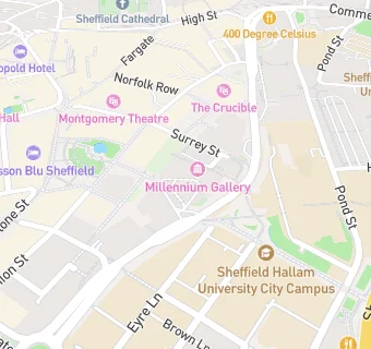 map for Novotel Sheffield