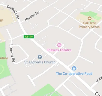 map for Charlie's Take Away