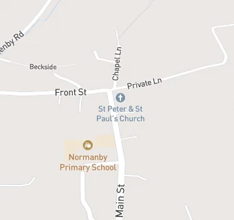 map for Normanby by Spital Post Office