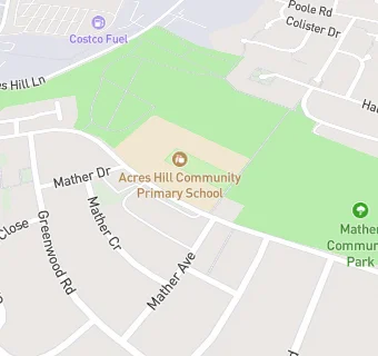 map for Acres Hill Nursery and First School