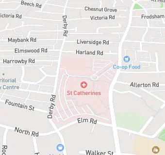 map for St Catherine's Health Centre