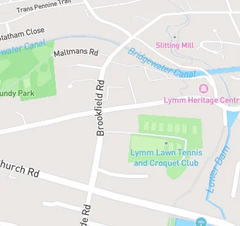 map for Lymm Lawn Tennis Club