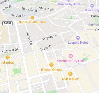 map for Sheffield Convenience Store