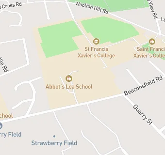 map for Abbot's Lea School