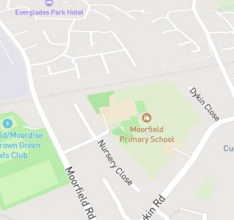 map for Moorfield Primary School