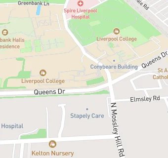 map for Liverpool College