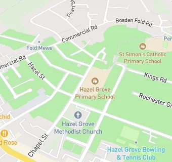 map for Hazel Grove Primary School