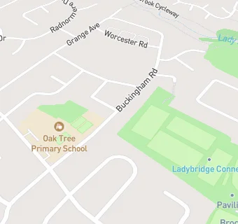 map for Oak Tree After School Club