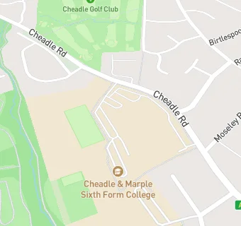 map for Cheadle and Marple Sixth Form College