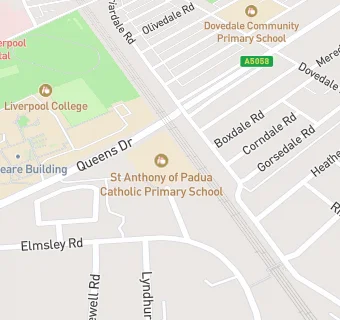 map for St Anthony of Padua Catholic Primary School