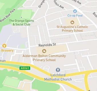 map for Alderman Bolton Junior School