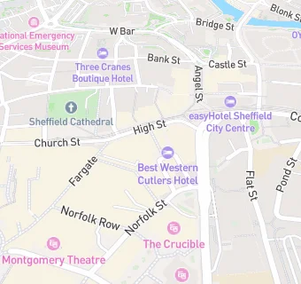 map for Curzon Cinema Sheffield