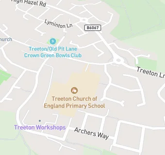 map for Treeton CofE (A) Primary School