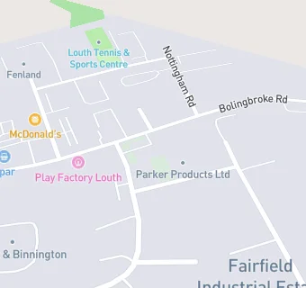 map for Play Factory Louth Ltd