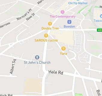 map for Oxford Road Cafe