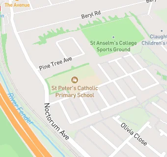 map for St Peter's Catholic Primary School