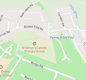 map for St Simon's Catholic Primary School