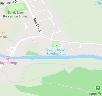 map for Oughtrington Bowling Club