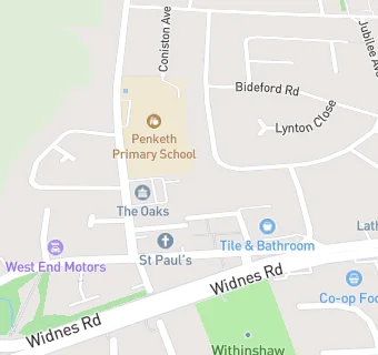 map for The Oaks Centre