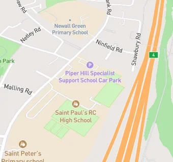 map for Saint Paul's Catholic High School