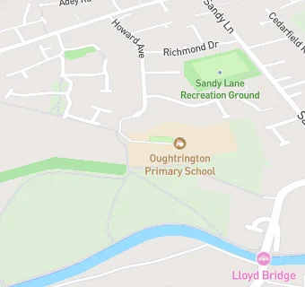 map for Oughtrington Primary School