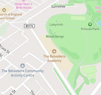 map for The Belvedere Academy