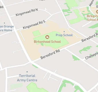 map for Birkenhead School