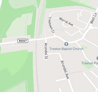 map for Treeton Miners Welfare Social