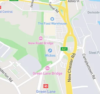 map for Wickes Unit 1 Rock Retail Park