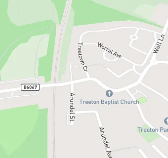 map for Treeton Pizza Express