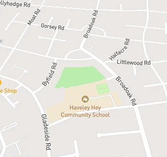 map for Haveley Hey Infant School