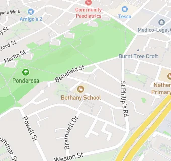 map for Bethany School