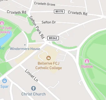 map for Bellerive FCJ Catholic College