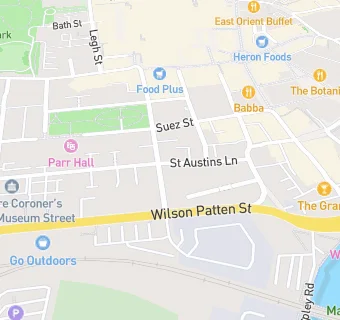 map for Austin's Sports Bar