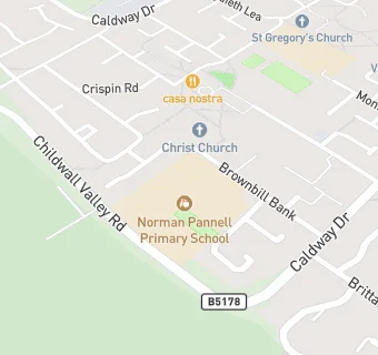 map for Norman Pannell Primary School