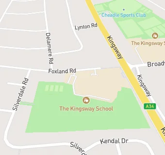 map for The Kingsway School