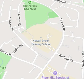 map for Newall Green Primary School