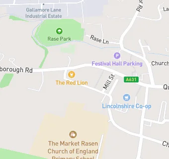 map for Bupa Dental Care, Market Rasen